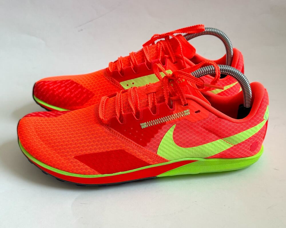 Nike Rival XC Cross Country Track Spikes Orange Crimson Lime Size Men's 10.5 NEW